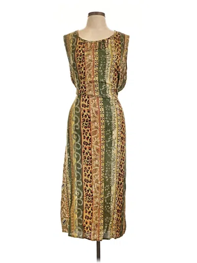 Pre-owned Assorted Brands Casual Dress In Brown
