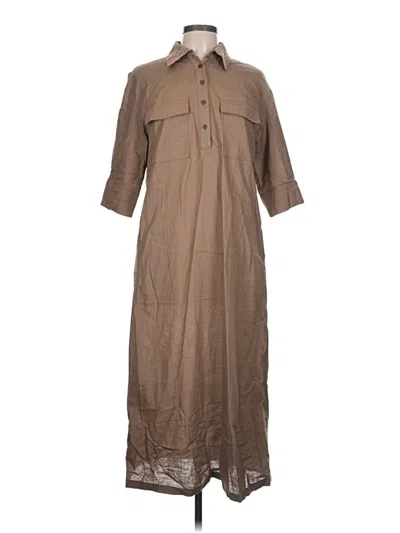 Pre-owned Assorted Brands Casual Dress In Brown