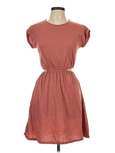 Pre-owned Assorted Brands Casual Dress In Brown