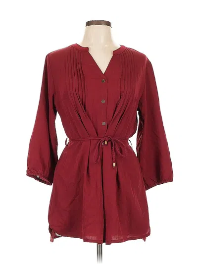 Pre-owned Assorted Brands Casual Dress In Burgundy