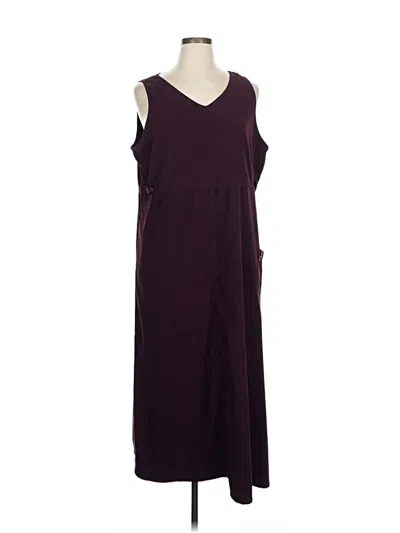 Pre-owned Assorted Brands Casual Dress In Burgundy