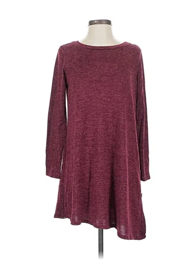 Pre-owned Assorted Brands Casual Dress In Burgundy