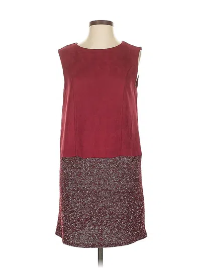 Pre-owned Assorted Brands Casual Dress In Burgundy