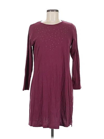Pre-owned Assorted Brands Casual Dress In Burgundy