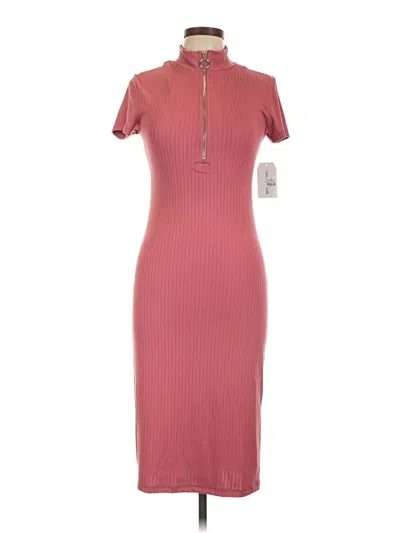 Pre-owned Assorted Brands Casual Dress In Burgundy