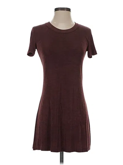 Pre-owned Assorted Brands Casual Dress In Burgundy