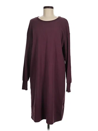Pre-owned Assorted Brands Casual Dress In Burgundy