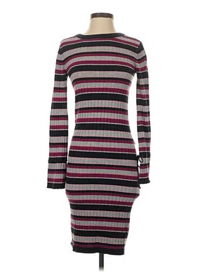 Pre-owned Assorted Brands Casual Dress In Burgundy