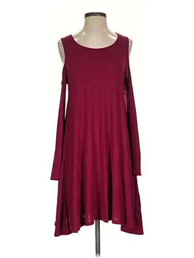 Pre-owned Assorted Brands Casual Dress In Burgundy