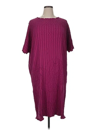 Pre-owned Assorted Brands Casual Dress In Burgundy