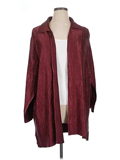 Pre-owned Assorted Brands Casual Dress In Burgundy