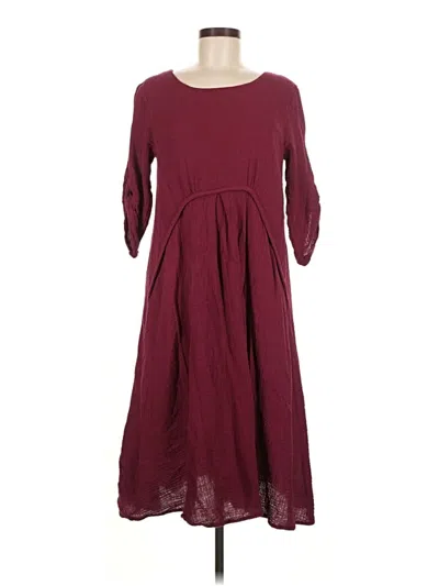 Pre-owned Assorted Brands Casual Dress In Burgundy
