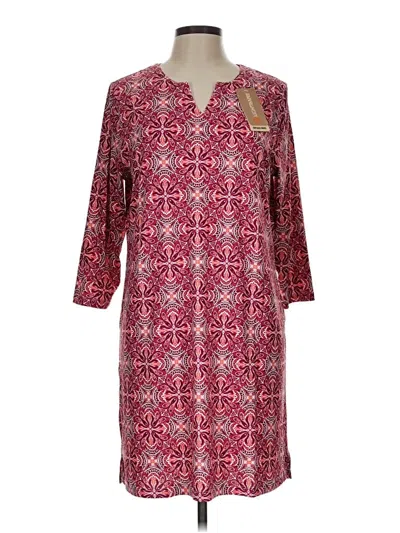 Pre-owned Assorted Brands Casual Dress In Burgundy