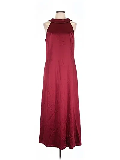 Pre-owned Assorted Brands Casual Dress In Burgundy