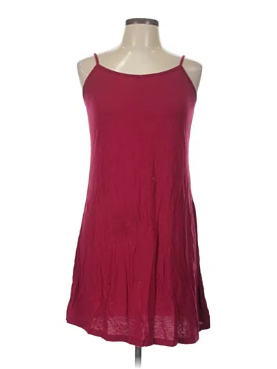 Pre-owned Assorted Brands Casual Dress In Burgundy