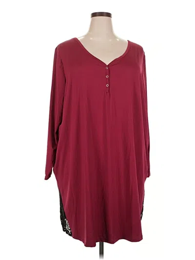 Pre-owned Assorted Brands Casual Dress In Burgundy