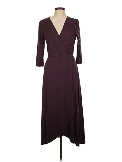 Pre-owned Assorted Brands Casual Dress In Burgundy
