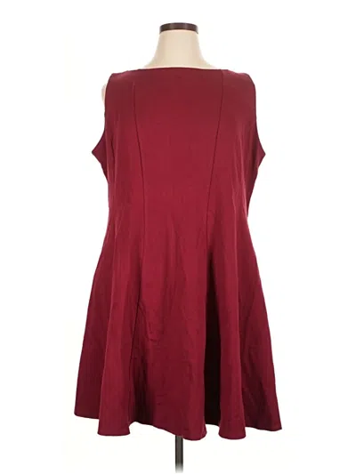 Pre-owned Assorted Brands Casual Dress In Burgundy