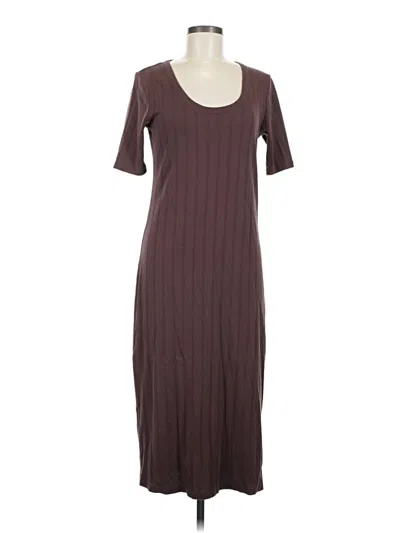 Pre-owned Assorted Brands Casual Dress In Burgundy