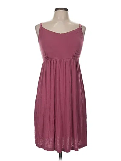 Pre-owned Assorted Brands Casual Dress In Burgundy