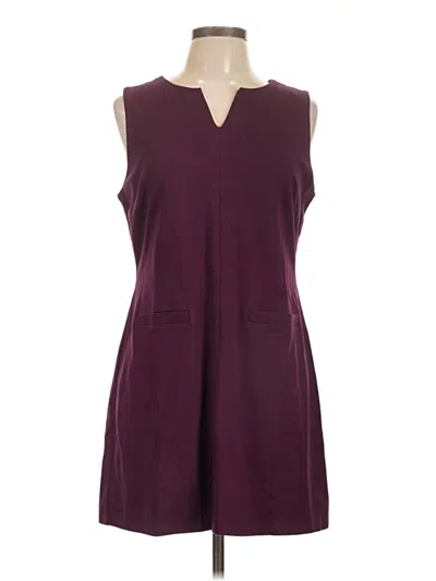 Pre-owned Assorted Brands Casual Dress In Burgundy
