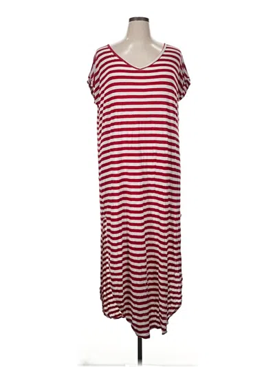 Pre-owned Assorted Brands Casual Dress In Burgundy