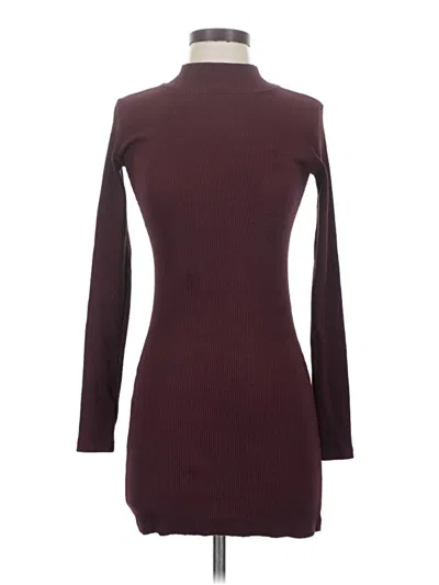 Pre-owned Assorted Brands Casual Dress In Burgundy