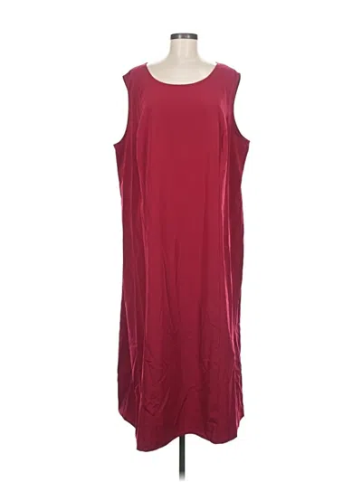 Pre-owned Assorted Brands Casual Dress In Burgundy