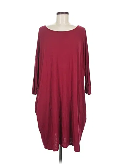 Pre-owned Assorted Brands Casual Dress In Burgundy