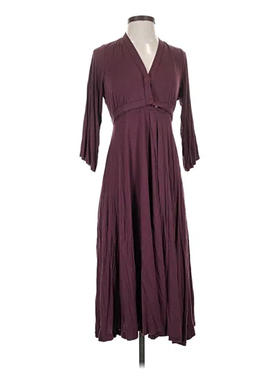 Pre-owned Assorted Brands Casual Dress In Burgundy