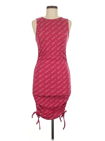 Pre-owned Assorted Brands Casual Dress In Burgundy