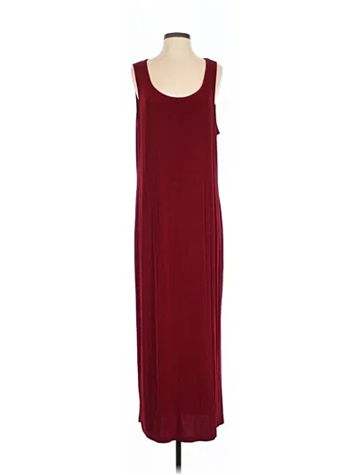 Pre-owned Assorted Brands Casual Dress In Burgundy