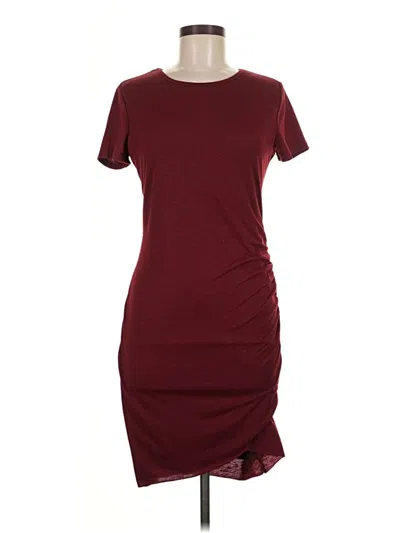 Pre-owned Assorted Brands Casual Dress In Burgundy