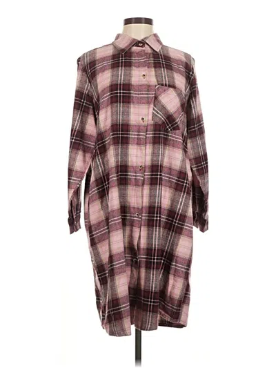 Pre-owned Assorted Brands Casual Dress In Burgundy