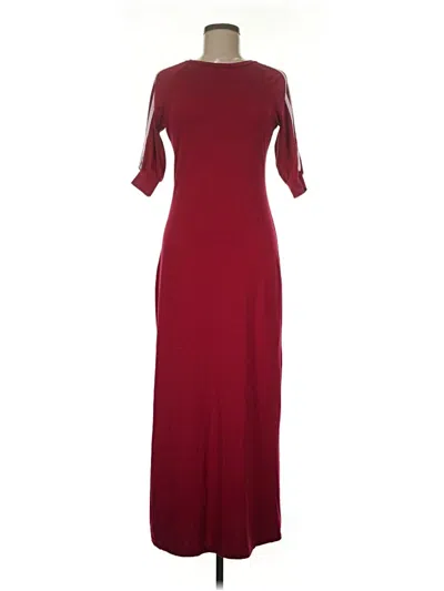 Pre-owned Assorted Brands Casual Dress In Burgundy