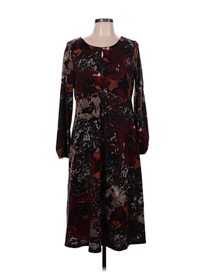 Pre-owned Assorted Brands Casual Dress In Burgundy