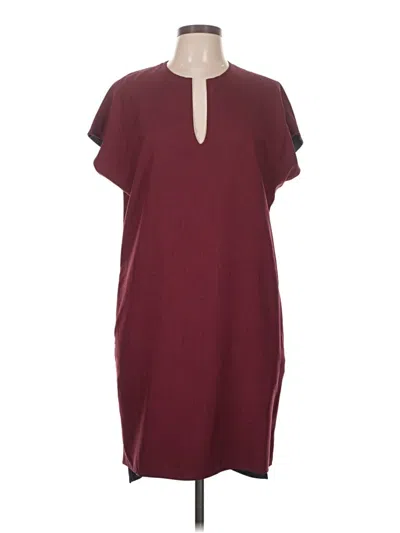 Pre-owned Assorted Brands Casual Dress In Burgundy