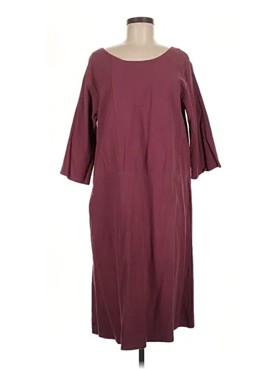 Pre-owned Assorted Brands Casual Dress In Burgundy