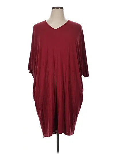 Pre-owned Assorted Brands Casual Dress In Burgundy