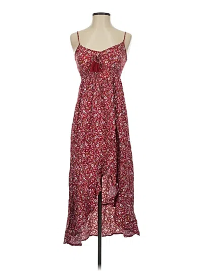 Pre-owned Assorted Brands Casual Dress In Burgundy
