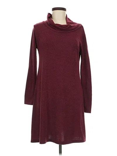 Pre-owned Assorted Brands Casual Dress In Burgundy
