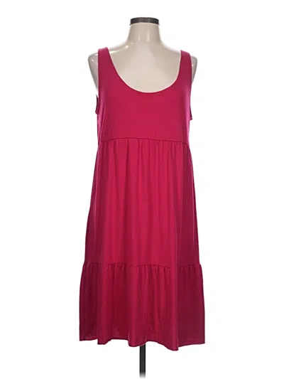 Pre-owned Assorted Brands Casual Dress In Burgundy