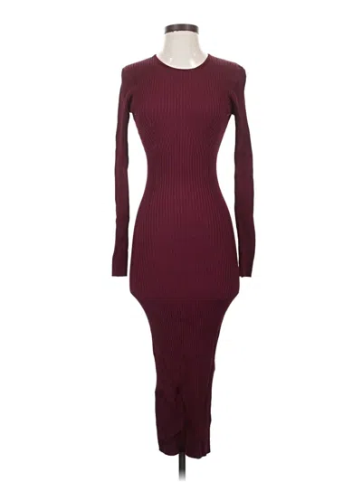 Pre-owned Assorted Brands Casual Dress In Burgundy