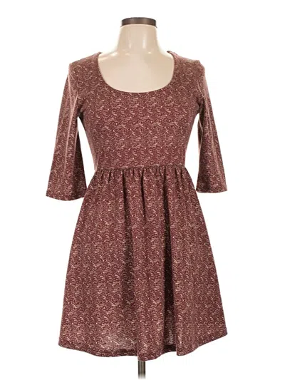 Pre-owned Assorted Brands Casual Dress In Burgundy