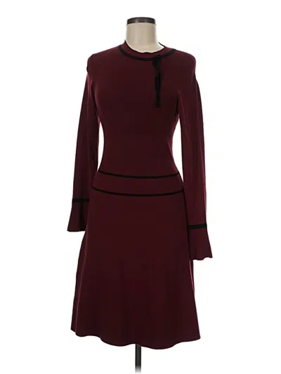 Pre-owned Assorted Brands Casual Dress In Burgundy