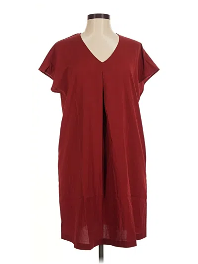 Pre-owned Assorted Brands Casual Dress In Burgundy