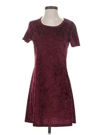 Pre-owned Assorted Brands Casual Dress In Burgundy