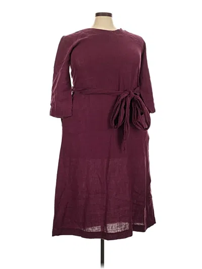 Pre-owned Assorted Brands Casual Dress In Burgundy