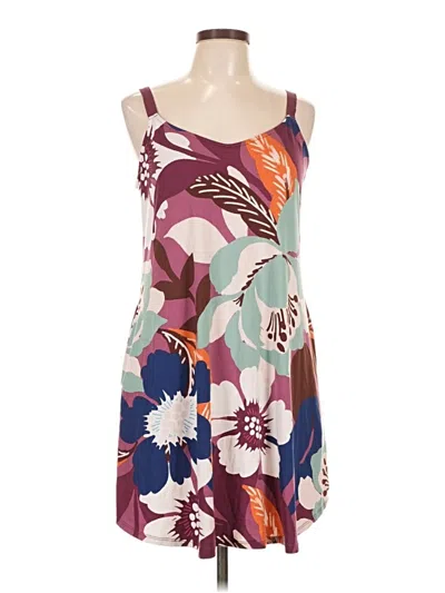 Pre-owned Assorted Brands Casual Dress In Burgundy