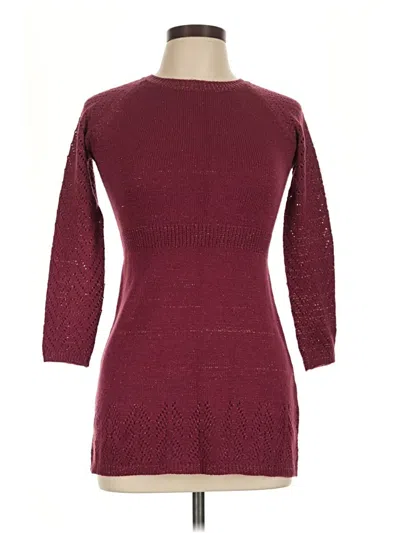 Pre-owned Assorted Brands Casual Dress In Burgundy